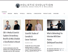 Tablet Screenshot of holistic-evolution.com